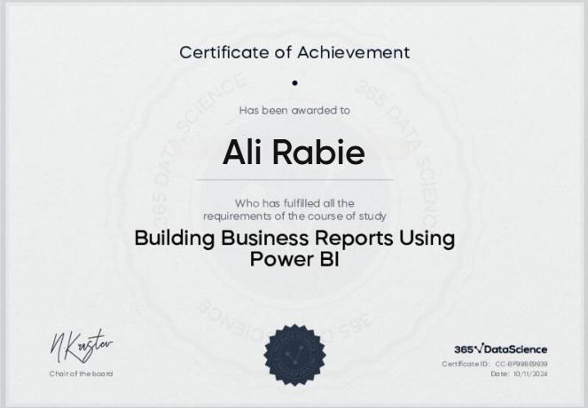 Building Business Reports Using Power BI – 365 Data Science